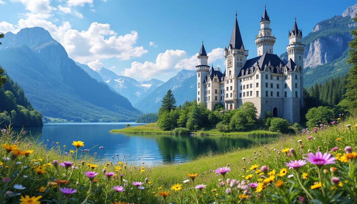 découvrez le château de neuschwanstein, chef-d'œuvre bavarois et source d'inspiration du célèbre château disney. infos pratiques, histoire et conseils pour organiser votre visite inoubliable en allemagne.